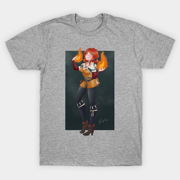 Triss Merigold T-Shirt by CloudyNight_Creature